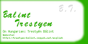 balint trestyen business card