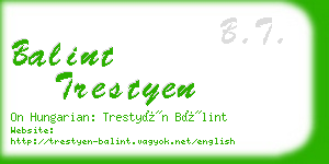 balint trestyen business card